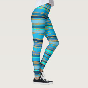 Blue Lagoon Zen   Leggings de Workout Personalizad