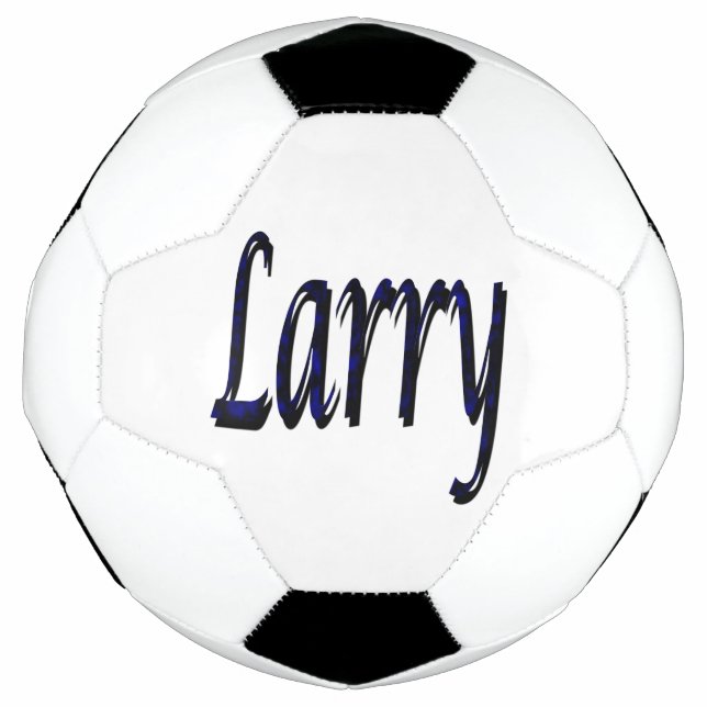 Blue Larry Name, bola de futebol (Frente)
