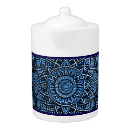 Blue Mandala Teapot