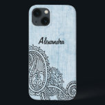 Blue Mehndi Motif Galaxy Nota 4 Caso<br><div class="desc">Proteja o seu telefone com este na moda Mehndi Motif Case-Mate, Mal Ali, o caso Samsung Galaxy Note 4, com um intrincado design de henna indiano, sobre um fundo azul de olhar angustiado. Adicione texto personalizado, como seu nome ou monograma, a esta design étnica para lhe dar um toque pessoal....</div>