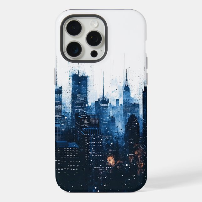 Blue Modern Cityscape (Verso)