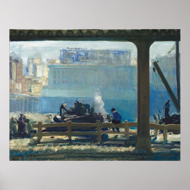 Blue Morning - George Bellows Fine Art Poster (Frente)