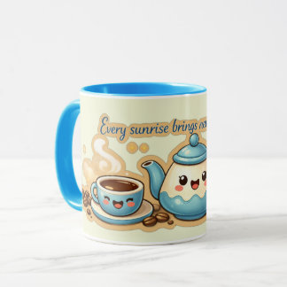 Blue Morning Harmony | Xícara de Inspiração ao Nas