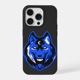 Blue Mystic Wolf iPhone 15 Case