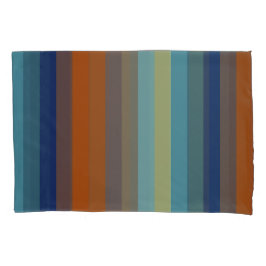 Blue, orange, green, yellow and gray stripes