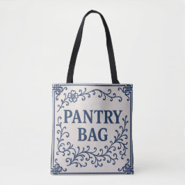 "BLUE PANTRY BAG" - TOTE CHINOISERIE