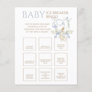 Blue Peter o Rabbit Baby Ice Breaker Bingo