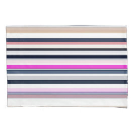 Blue Pink and Sand Stripes