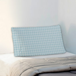 Blue Plaid Pattern Pillowcase