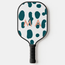 Blue polkadot orange pastel monogram man letter pa