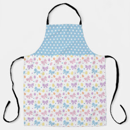 BLUE PURPLE PINK EASTER BOWS & EGGS