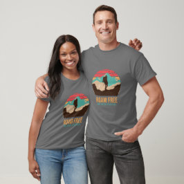 Blue Ridge Mountain Roam Free Caminhando Camisa do