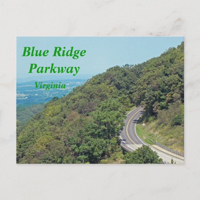 Blue Ridge Parkway - cartão postal (Frente)