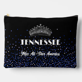 Blue Royal Glitz Pageant Pocket Accessory Bag