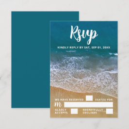 Blue Sea Beach Wedding RSVP