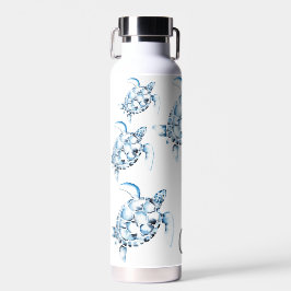 Blue Sea Turtle Themed Reusable Water Bottles