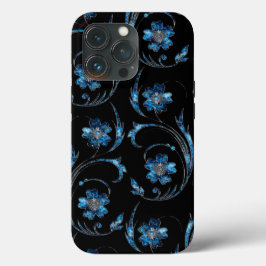 Blue Shimmer Floral 2