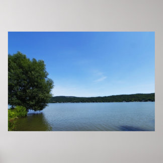 Blue Skies over Otisco Lake Poster