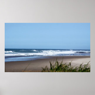 Blue Sky e Beach Impressão
