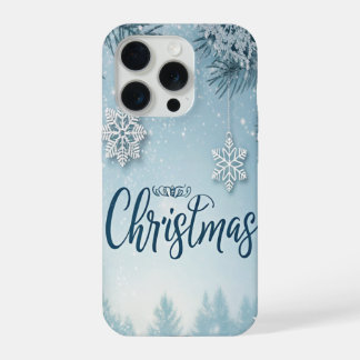 Blue Soft & Calm Christmas Snow Crystal Design-