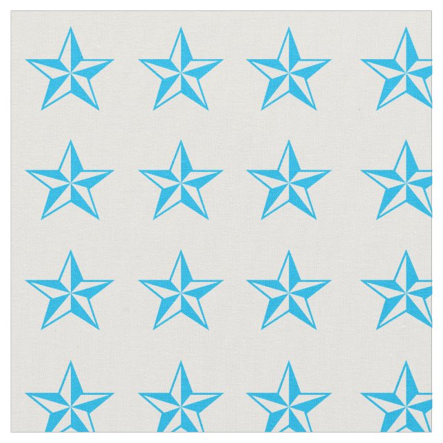 Blue Stars Rodeo Tecido Ocidental (Detalhe)