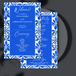 Blue Talavera - Programa de casamento para azulejo