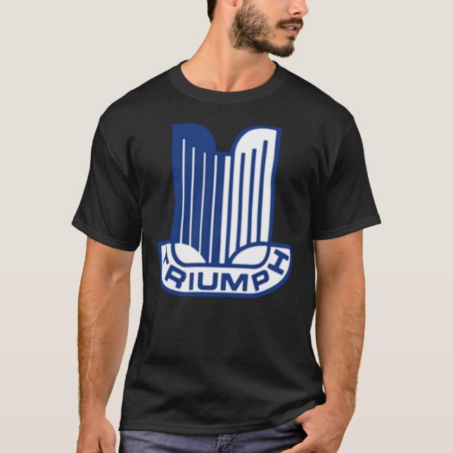 Blue Triumph Logo Classic T-Shirt (Frente)