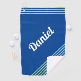 Blue Vertical Strips Nome Jogador Moderno Golfer