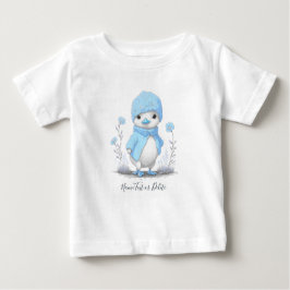Blue Watercolor Duck Baby T-Shirt