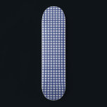 Blue Watercolor Gingham Skateboard<br><div class="desc">Um estilo tão clássico como o seu A-game,  este skate divertido apresenta um divertido design de gingham azul-aquarela.</div>