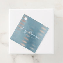 Blue Watercolor Lavar Etiquetas de presentes de Na