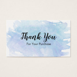 Blue Watercolor Splash Obrigado