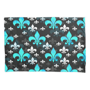 Blue White Fleur De Lis