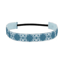 Blue_White Geométrica Standard Headband de Joya Ev