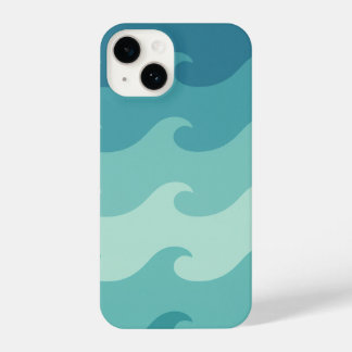 "Blue & White Wave Minimalist Phone Case – Calm
