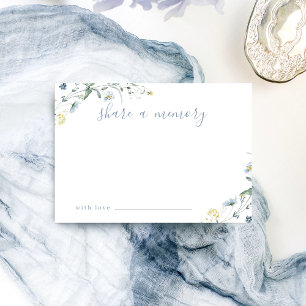 Blue Wildflower Rustic Boho compartilha um cartão