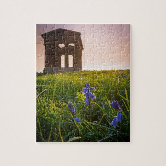 Bluebeldes no Quebra-cabeça de Penshaw Monument (Vertical)