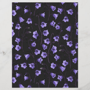 Bluebells à meia-noite, Harebeldes, Flores