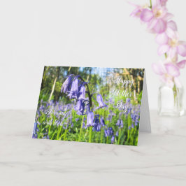 Bluebells em Flor - Cartão Personalizado para o Di