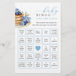 Blueberry Baby Brunch Encontre o Jogo de Bingo con