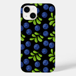 Blueberry Bliss: Design de padrão de Fruta fresco