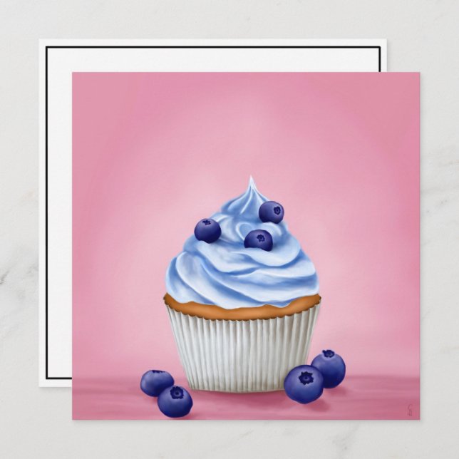 Blueberry cupcake (Frente/Verso)