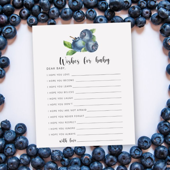 Blueberry - Jogo de festa | desejos de bebê (Criador carregado)