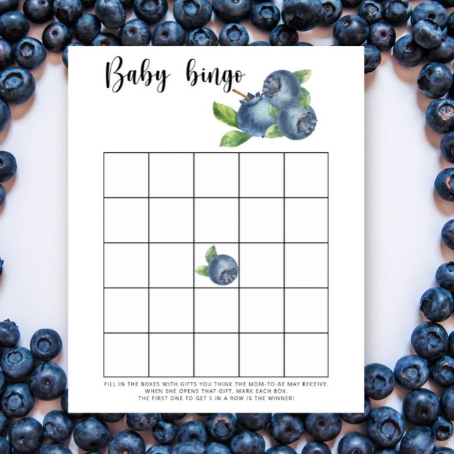 Blueberry - Jogo do bingo Chá de fraldas (Criador carregado)