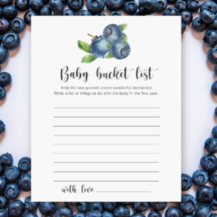 Blueberry - Lista de desejos do balde do bebê