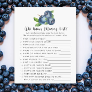 Blueberry - Quem conhece melhor a mamãe