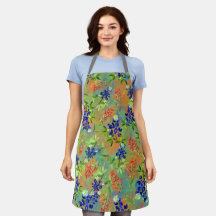 Bluebonnet e o pincel indiano Apron