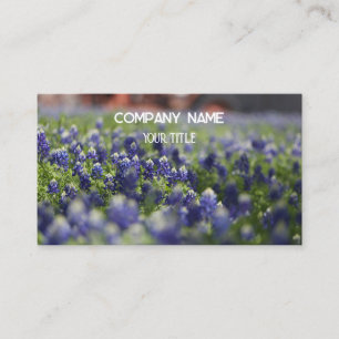 Bluebonnets Texas Company Floral Cartão de visita