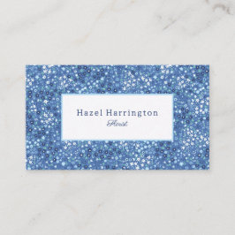 Blues Personalizáveis de Cartão de visita Floral B