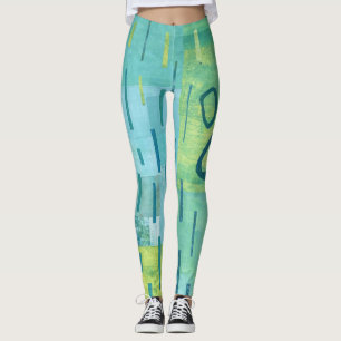 Bluey-greens 3 Leggings